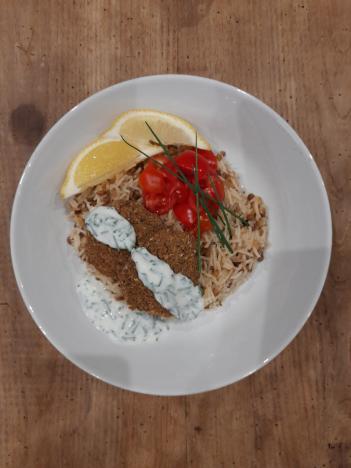 File:Koftas with spiced lentil rice.jpg